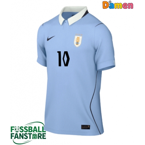 Uruguay Giorgian de Arrascaeta #10 Replik Heimtrikot Damen WM 2026 Kurzarm